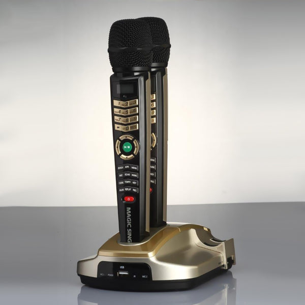 Refurbished Magic Sing ET-23KH · HD Resolution Karaoke · Two (2) Wireless Microphones · English · Spanish · Tagalog · Built-in Songs · One (1) FREE Pop Song Chip Included